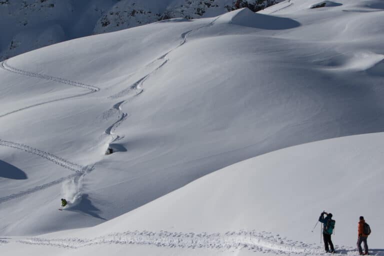 Powder, lines, freeride, snow