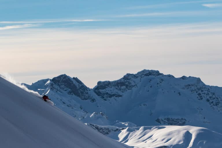 freerideding, skier, winter, offpiste