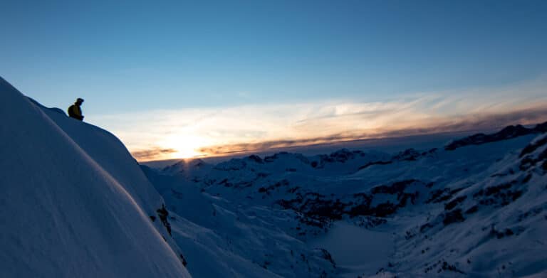 winter, freeride, mountains, Engelberg