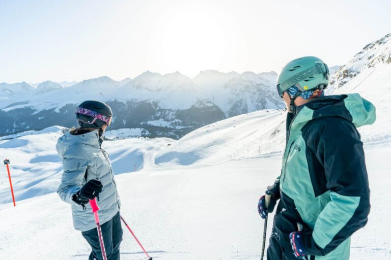 people in the slopes