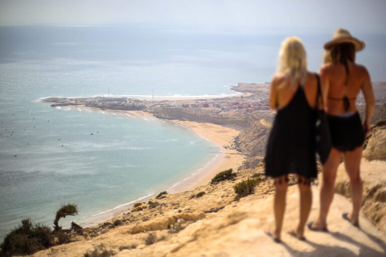 winter break in morocco checking the waves