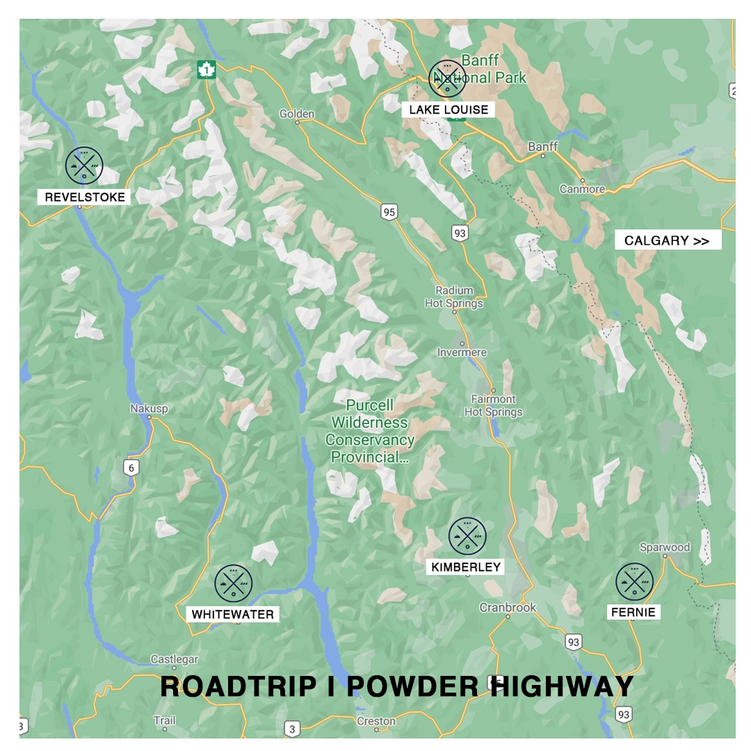 Tag med på offpiste roadtrip i Canada langs The Powder Highway